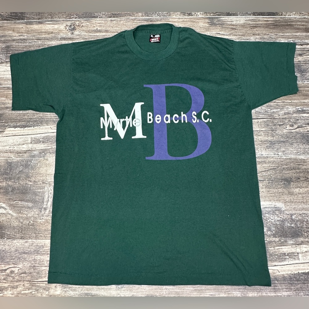 Vintage 90s Myrtle Beach S.C. T-Shirt • BEST Tag • XL - Made in USA - GUC